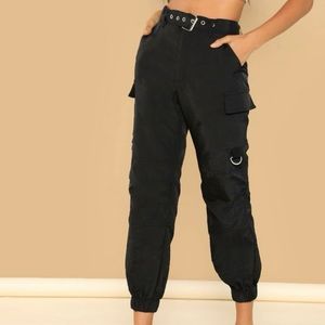 ankle cut cargo joggers